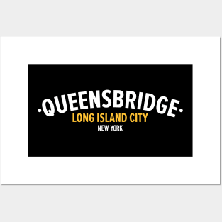 Sleek Queens Bridge Logo - Elevate Your Love for Long Island City Posters and Art